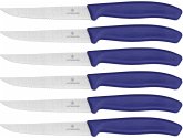 Victorinox Swiss Classic Steakmesser 6 tlg. blau