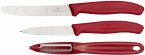 Victorinox Swiss Classic Gemüsemesser-Set 3 tlg. rot