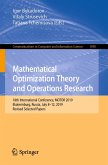Mathematical Optimization Theory and Operations Research (eBook, PDF)