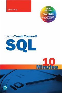 SQL in 10 Minutes a Day, Sams Teach Yourself (eBook, PDF) - Forta Ben