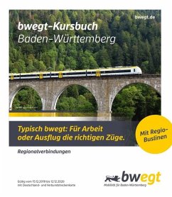 bwegt-Kursbuch Baden-Württemberg 2020, m. 2 Ktn.