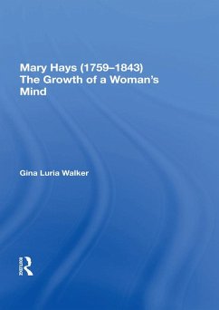 Mary Hays (1759?1843) (eBook, ePUB) - Walker, Gina Luria