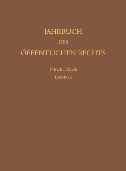 Jahrbuch des öffentlichen Rechts der Gegenwart. Neue Folge (eBook, PDF)