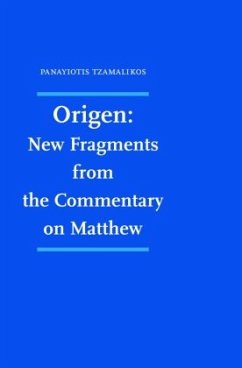 Cover Origen: New Fragments from the Commentary on Matthew
