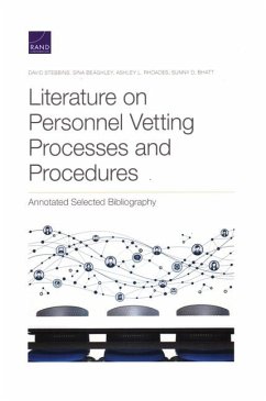 Literature on Personnel Vetting Processes and Procedures: Annotated Selected Bibliography - Stebbins, David; Beaghley, Sina; Rhoades, Ashley L.