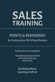 Sales Training: Points & Reminders for Automotive. RV and Boat Dealers
