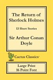 The Return of Sherlock Holmes (Cactus Classics Large Print)