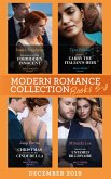 Modern Romance December 2019 Books 5-8: Snowbound with His Forbidden Innocent / A Deal to Carry the Italian's Heir / Christmas Contract for His Cinderella / Maid for the Untamed Billionaire (eBook, ePUB)