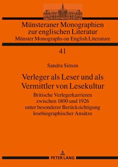 Verleger als Leser und als Vermittler von Lesekultur - Simon, Sandra