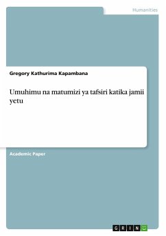 Cover Umuhimu na matumizi ya tafsiri katika jamii yetu