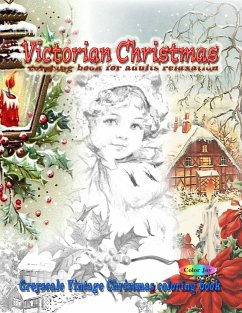 Victorian Christmas coloring book for adults relaxation - Joy, Color