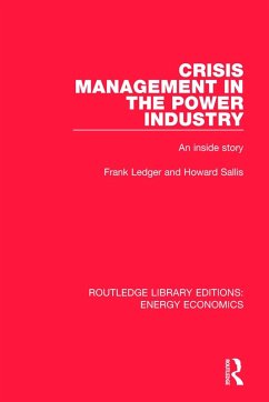 Crisis Management in the Power Industry - Ledger, Frank; Sallis, Howard