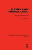 Elementary Formal Logic (eBook, PDF)
