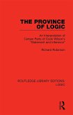 The Province of Logic (eBook, PDF)