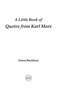 A Little Book of Quotes from Karl Marx - Blackburn, Simon