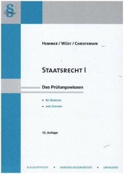 Staatsrecht I - Hemmer, Karl-Edmund;Wüst, Achim;Christensen, Ralph