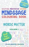 Mindssage Colouring Book Travel Size: Words Matter