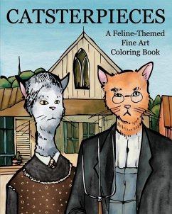Catsterpieces: A Feline-Themed Fine Art Coloring Book - H R Wallace Publishing