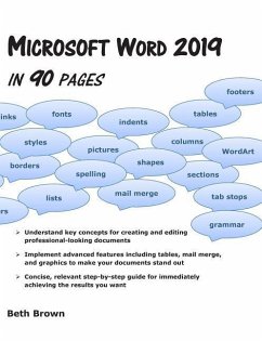 Microsoft Word 2019 In 90 Pages - Brown, Beth