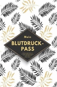 Cover Mein Blutdruck-Pass Blutdruck-Tagebuch Buch zum Eintragen für die Blutdruckmessung mit dem Blutdruckmessgerät Dokumentat