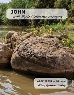 JOHN with Triple Notetaker Margins: LARGE PRINT - 18 point, King James Today(TM) - Nafziger, Paula