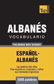 Vocabulario Español-Albanés - 5000 palabras más usadas