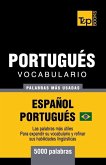 Portugués vocabulario - palabras mas usadas - Español-Portugués - 5000 palabras