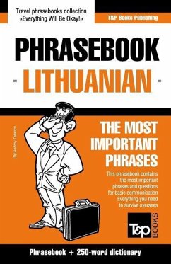 English-Lithuanian phrasebook & 250-word mini dictionary - Taranov, Andrey