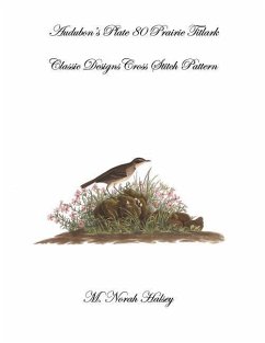 Audubon's Plate 80 Prairie Titlark: Classic Designs Cross Stitch Pattern - Halsey, M. Norah