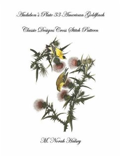 Audubon's Plate 33 American Goldfinch: Classic Designs Cross Stitch Pattern - Halsey, M. Norah