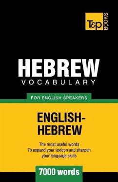 Hebrew vocabulary for English speakers - 7000 words - Taranov, Andrey