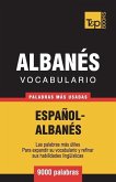 Vocabulario Español-Albanés - 9000 palabras más usadas