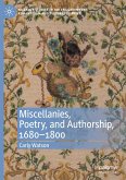 Miscellanies, Poetry, and Authorship, 1680¿1800