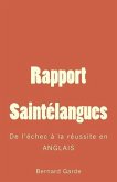 Rapport Saintélangues: De l'échec à la réussite en ANGLAIS