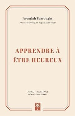 Apprendre à être heureux (Learning to be Happy) - Burroughs, Jeremiah