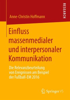 Einfluss massenmedialer und interpersonaler Kommunikation - Hoffmann, Anne-Christin