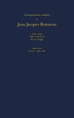 Correspondance Complete de Rousseau: T.35 - Rousseau, Jean-Jacques