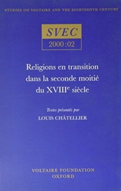 Religions En Transition Dans La Seconde Moitié Du Xviiie Siècle