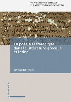 Cover La poésie astrologique dans la littérature grecque et latine