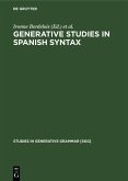 Generative Studies in Spanish syntax (eBook, PDF)
