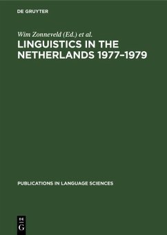 Cover Linguistics in the Netherlands 1977-1979 (eBook, PDF)