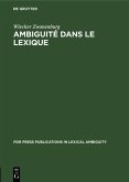 Ambiguité dans le lexique (eBook, PDF)