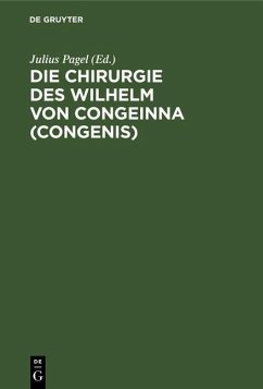 Cover Die Chirurgie des Wilhelm von Congeinna (Congenis) (eBook, PDF)