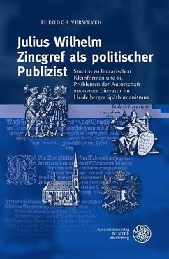 Cover Julius Wilhelm Zincgref als politischer Publizist (eBook, PDF)