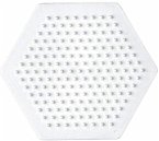 Hama 223 TR - Stiftplatte, transparent, Sechseck, Kunststoff