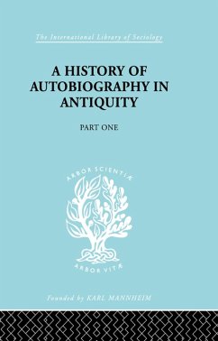 A History of Autobiography in Antiquity (eBook, PDF) Cover A History of Autobiography in Antiquity (eBook, PDF)