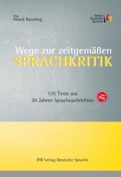 Cover Wege zur zeitgemäßen Sprachkritik