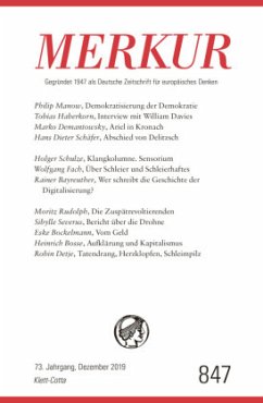 MERKUR Gegründet 1947 als Deutsche Zeitschrift für europäisches Denken - 2019-09