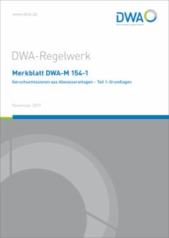 Merkblatt DWA-M 154-1 Geruchsemissionen aus Abwasseranlagen - Teil 1: Grundlagen