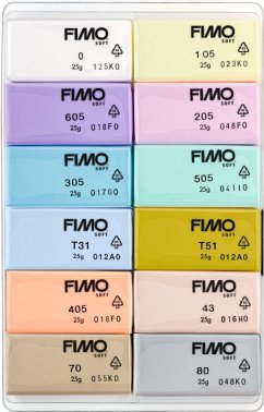 STAEDTLER Modelliermasse FIMO® Pastell 12er Set